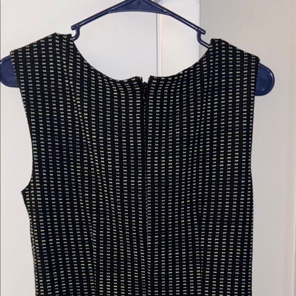 Ann Taylor Petite Tweed Black Blue and Green Dress - Picture 6 of 7